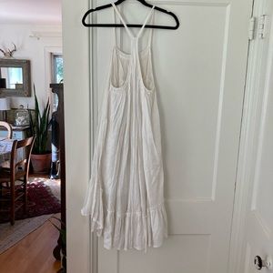 Free people cotton pure white sleeveless dress. Only worn twice.